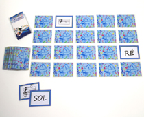 Jogo da Memória Claves Sol e Fá - Harmonia Jogos Pedagógicos Musicais